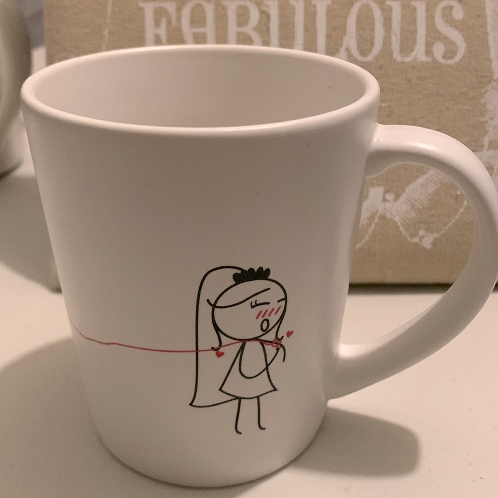 Stick Figures Heart Treat It With Love from Human Touch Coffee Mug